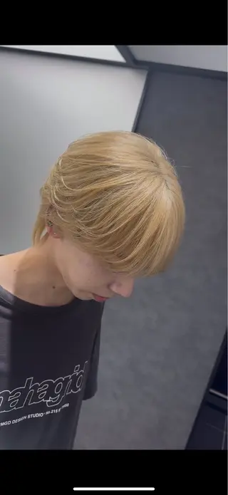 メンズ 渋谷ブリーチカラー/ デザインカラー/優希のヘアスタイル