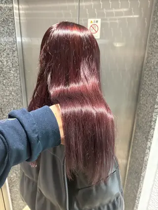 カラー ハイトーン/透明感 艶カラー/SAKIのヘアスタイル