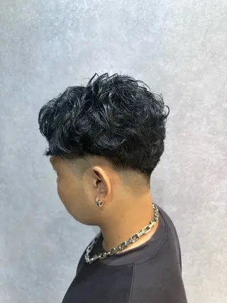 ショート パーマ メンズ 🔸縮毛矯正/髪質 改善カラー石崎🔸のヘアスタイル