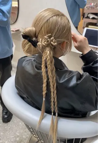 ロング カラー ヘアアレンジ なな💎韓国系/ 渋谷💎のヘアスタイル