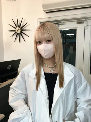 セミロング 🪽ハネエクステ🪽 羽エクステKENJIのヘアスタイル