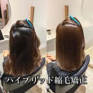 ロング カラー パーマ ブリーチ縮毛矯正/ デサキ ショウヘイのヘアスタイル