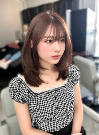 ミディアム カラー I’ve所属・💘大人可愛く💘 Natsuki❥❥❥のヘアスタイル