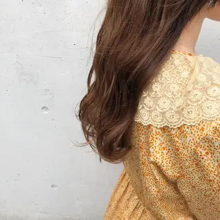 ロング カラー 酸性縮毛矯正🧴韓国 レイヤー/髪質改善のヘアスタイル