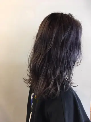 セミロング カラー ボブ／レイヤー／艶 🦕risa  森下のヘアスタイル