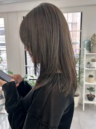 ロング カラー レイヤーボブ/ 艶カラー/サナ🌼のヘアスタイル