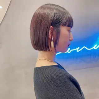 ショート Misaki /ボブ/縮毛矯正のヘアスタイル