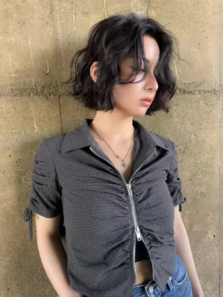 ミディアム カラー Grow by NYNY 打越裕樹のヘアスタイル