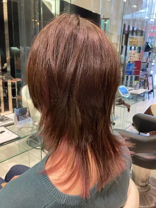 セミロング カラー 田畑 福恵のヘアスタイル