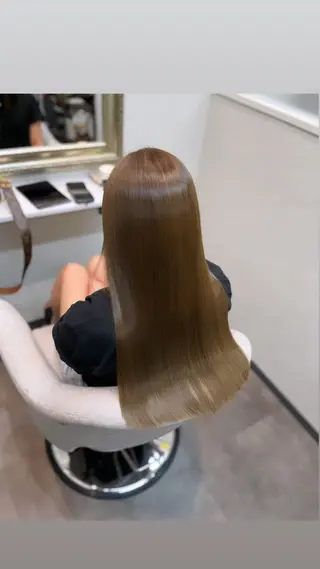 ロング カラー seta新宿所属・髪質改善/縮毛矯正 芹沢のヘアスタイル