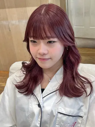 セミロング カラー 暖色カラー/似合わせ カット/名古屋/辻のヘアスタイル