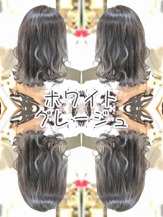 ミディアム カラー ヘアアレンジ 永島 桜のヘアスタイル