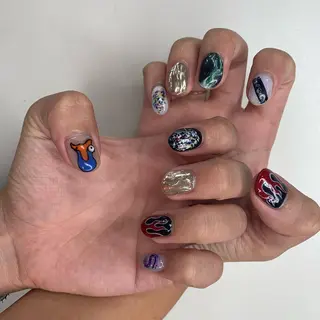 ネイル AOI✩⡱ y2kネイルのネイルデザイン