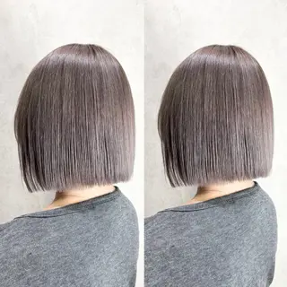 ショート カラー 💎色落ち綺麗に白肌 ラベンダー💎りんのヘアスタイル