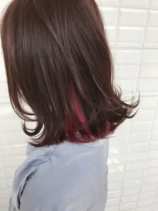 ミディアム カラー 透明感◎ / 艶髪 /  森田のヘアスタイル