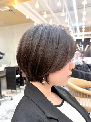 ショート カラー 髪質改善✨縮毛矯正 ショートボブ/ともきのヘアスタイル