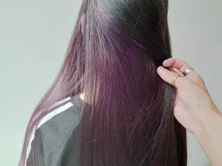 カラー ロング 髪質改善/ブリーチ 田代 龍我のヘアスタイル