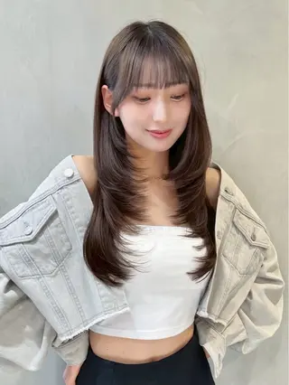 ロング 【ナチュラル可愛いレ イヤー🩶】ななみのヘアスタイル