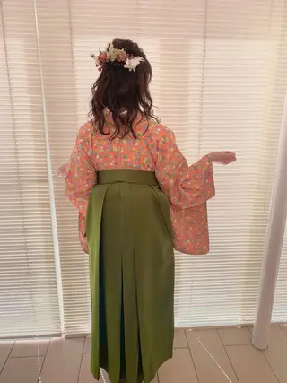 セミロング カラー パーマ ヘアアレンジ 加藤 綾華のヘアスタイル