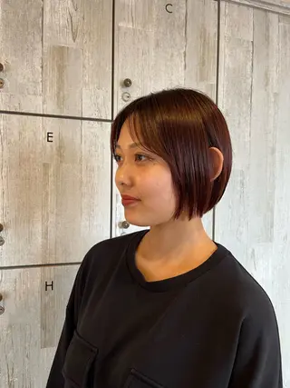 ショート カラー 顔まわり/オフィス カラー/青栁優🔆のヘアスタイル