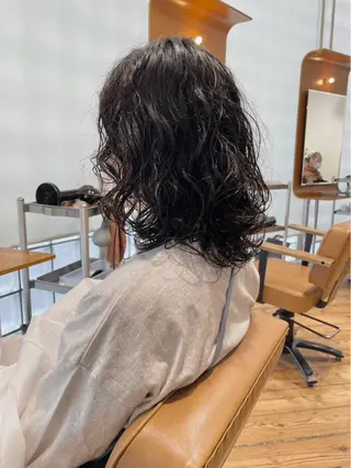 ミディアム パーマ カット/パーマモデル 募集🩵　yukaのヘアスタイル