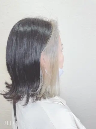 セミロング カラー ❣️モードケイズ塚口 和田一将のヘアスタイル