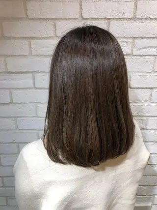 ミディアム カラー パーマ ヘアアレンジ メンズ キッズ ネイル マツエク・マツパ 新宿/髪質改善/ 美髪矯正✨浅江通友のヘアスタイル