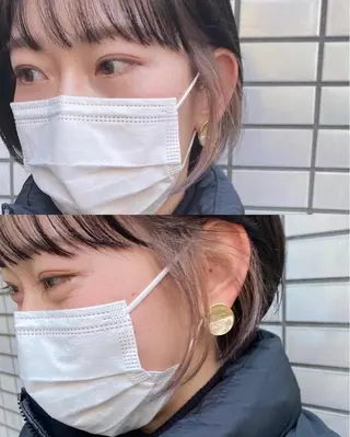 ショート カラー THE DAY所属・AKI HASHIMOTOのヘアスタイル