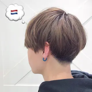 ショート カラー メンズ 🌺ウルフカット職人 新垣渚🐺のヘアスタイル