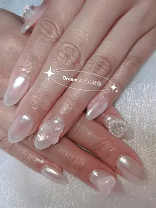 ネイル フィルイン、長さ出し 深爪矯正のネイルデザイン