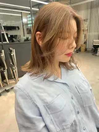 ミディアム カラー ＆style所属・生長 歩のヘアスタイル