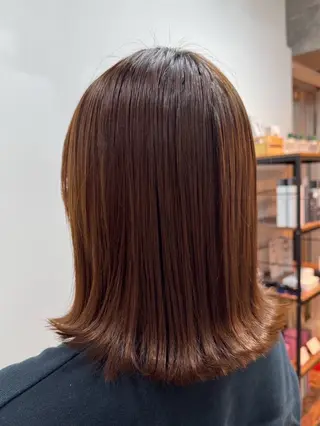 ミディアム 安岡美咲✂︎ 艶カラー/髪質改善のヘアスタイル