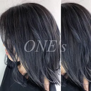 ミディアム カラー メンズパーマ名人 TAKUMAのヘアスタイル