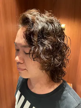ショート パーマ メンズ BroTokyo Barbershop 有楽町店所属・SAKI SAKIのヘアスタイル