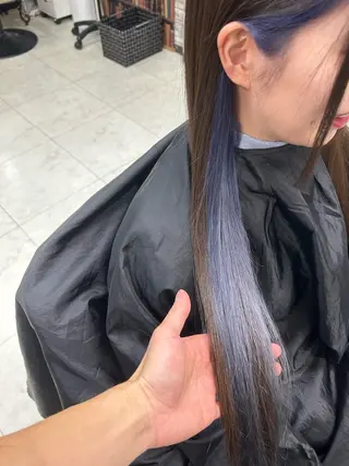 ロング カラー ヘアアレンジ ハイトーン Arphyのヘアスタイル