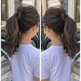 ロング カラー ade omotesando所属・鷺谷 玲奈のヘアスタイル