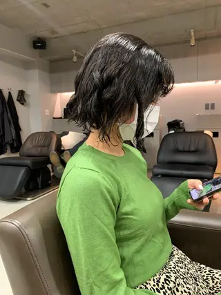 パーマ ボブパーマコテ巻き風 パーマNo1深江秀平のヘアスタイル