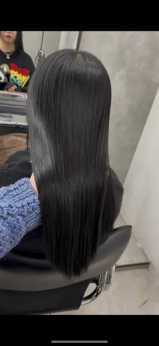 ロング ブリーチ縮毛矯正 ハイライト/Yutoのヘアスタイル