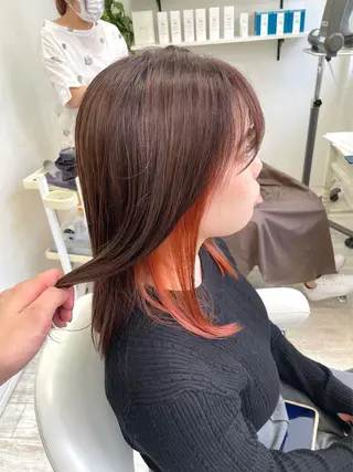 セミロング 新籾 尚哉のヘアスタイル