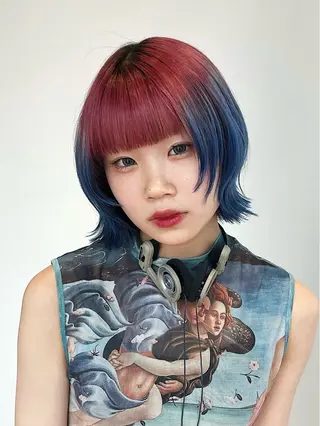 ミディアム カラー 池袋/ウルフ /AMATOKYOのヘアスタイル