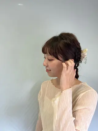 ロング ヘアアレンジ ウスイマイコ カット/ケアカラーのヘアスタイル