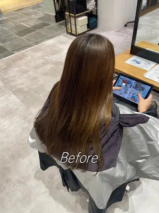 カラー 自然と惹かれる🪷 艶カラー/茉優♩のヘアスタイル