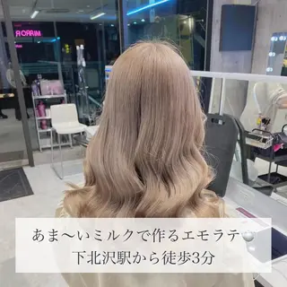 ロング カラー ヘアアレンジ メンズ 韓国ヘア特化💍 tiam💍ブリーチのヘアスタイル