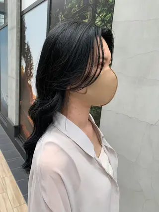 ロング カラー ヘアアレンジ 深沢 秀のヘアスタイル