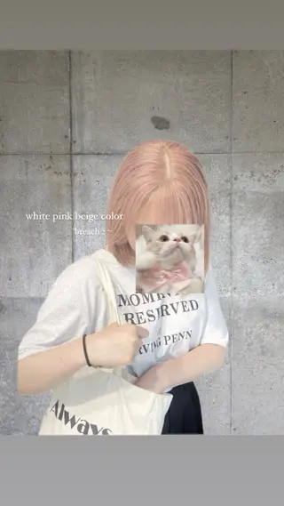 ショート カラー 透明感カラー・レイヤ ー🎀amika🎀のヘアスタイル