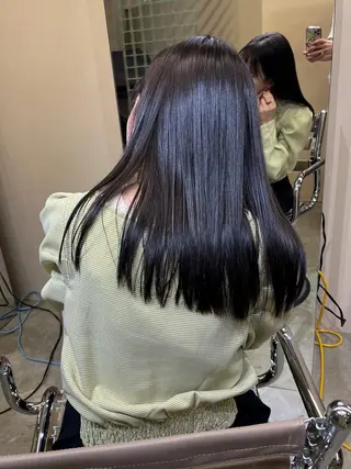 ロング 木村 桃子のヘアスタイル