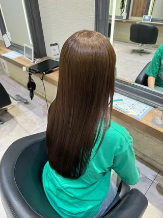 ロング カラー 赤み消しカラー🌱 YUZUKI🫧のヘアスタイル