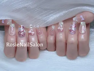 セミロング カラー Rosie Nail サロン南越谷のネイルデザイン