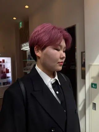 ショート 堀江/韓国・透明感 カラー/みずき🐩のヘアスタイル