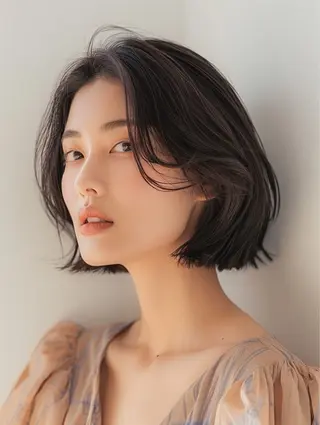 ショート ELLE salon 西梅田 小顔カットのヘアスタイル